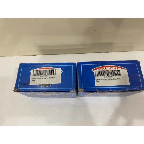 Set of 2 Multifunction 50 LED Warm White Christmas Lights Strands - Picture 2 of 5